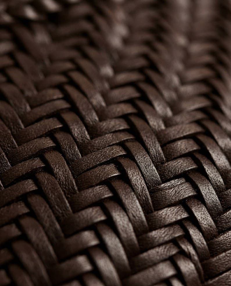Signature Hand-Braided Tote — Vegetable-tanned, chrome-free full-grain leather, hand-braided