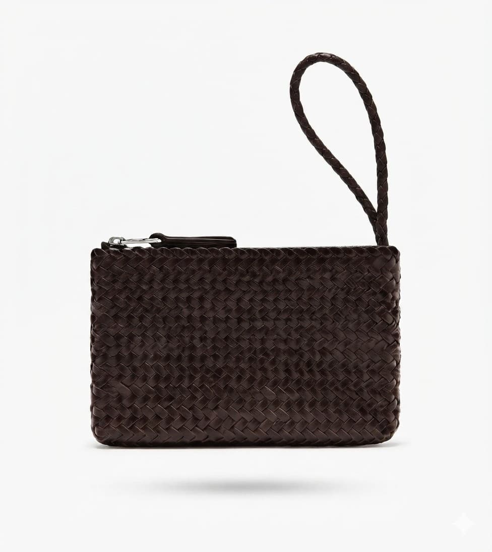 Leather Clutch Purse — Vegetable-tanned, chrome-free full-grain leather