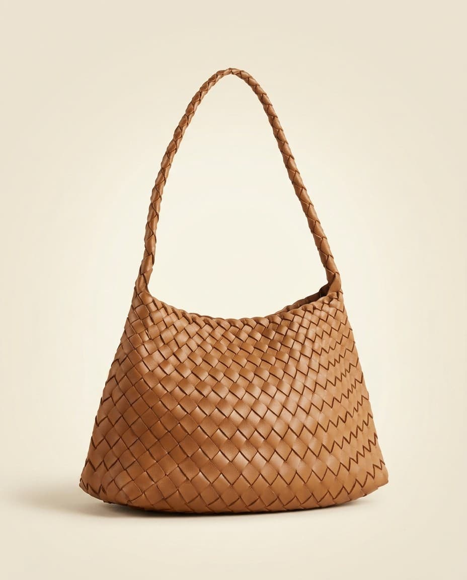 Braided Sling Bag — Vegetable-tanned, chrome-free braided leather, adjustable shoulder strap